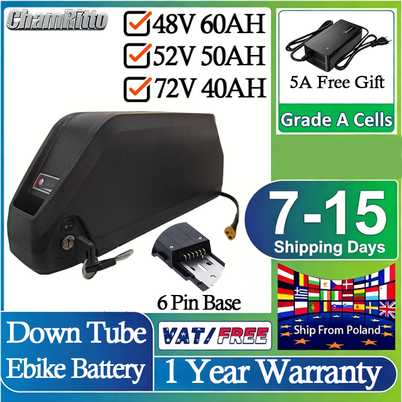60V 30Ah 21700 Battery Pack - แบตเตอรี่จักรยานไฟฟ้า 52V 50AH 21700 72V 40AH
