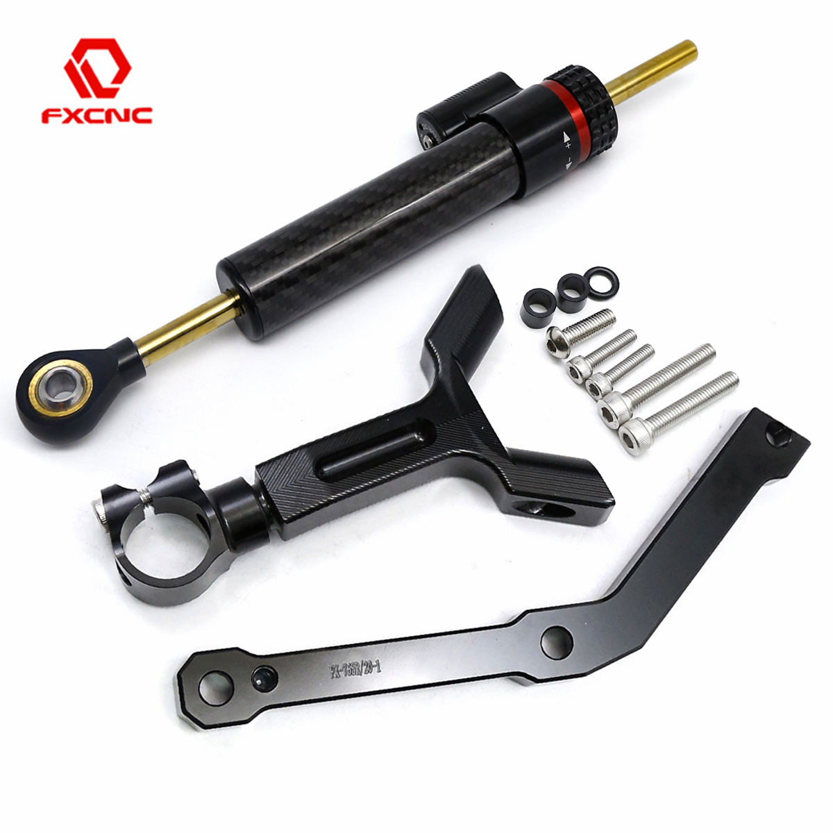 Steering Damper Stabilizer Kit Cnc - ชุดติดตั้งกันสะบัดแฮนด์ CNC สำหรับ Triumph Street Triple