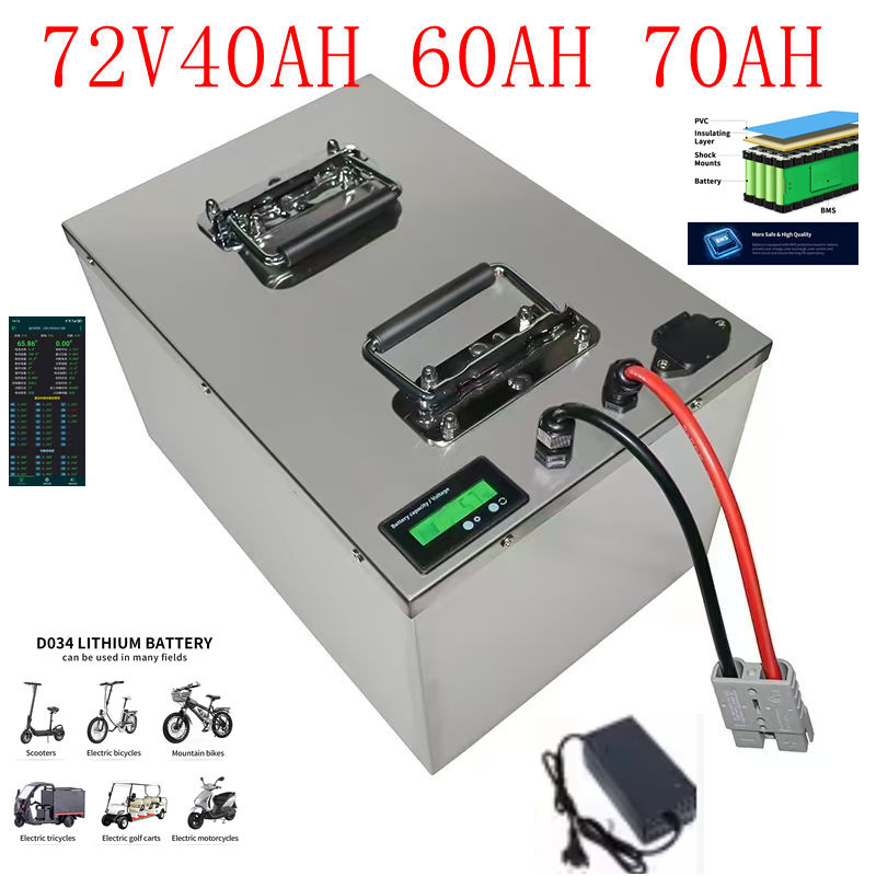 72V 30Ah Lifepo4 Battery Pack - ระบบจัดเก็บพลังงานแบตเตอรี่ลิเธียมไอออน 72V Lifepo4 30AH-200AH พร้อม BMS