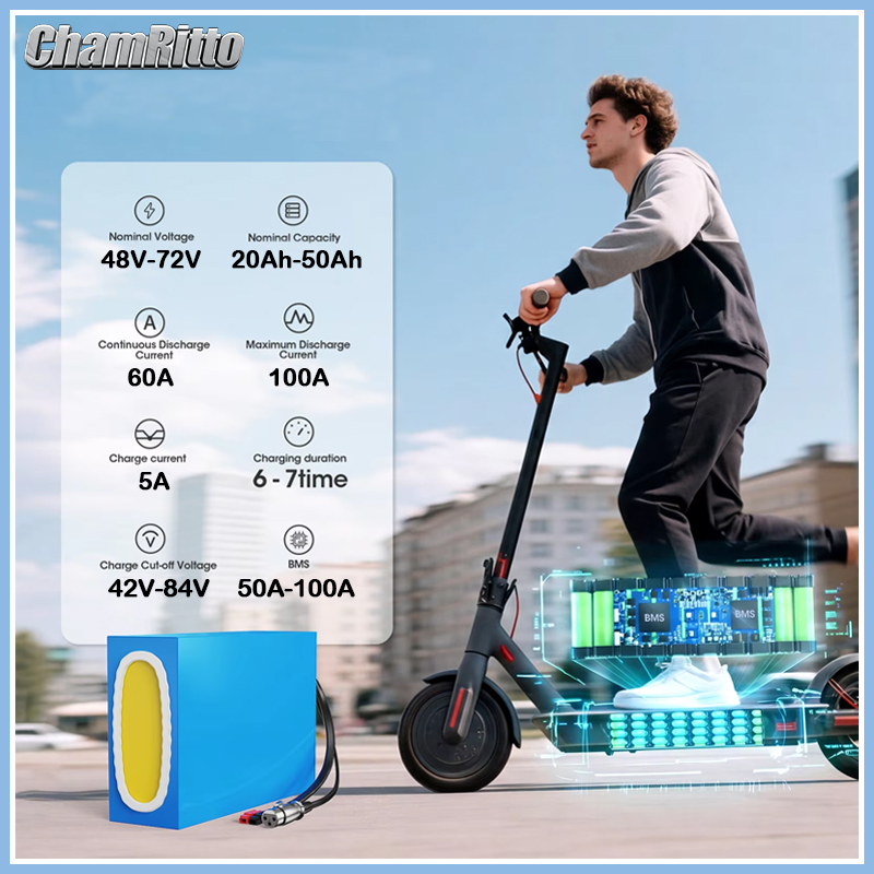 แบตเตอรี่ลิเธียมสำหรับจักรยานไ - 60V 30Ah 21700 Battery Pack บทวิจารณ์และราคา
