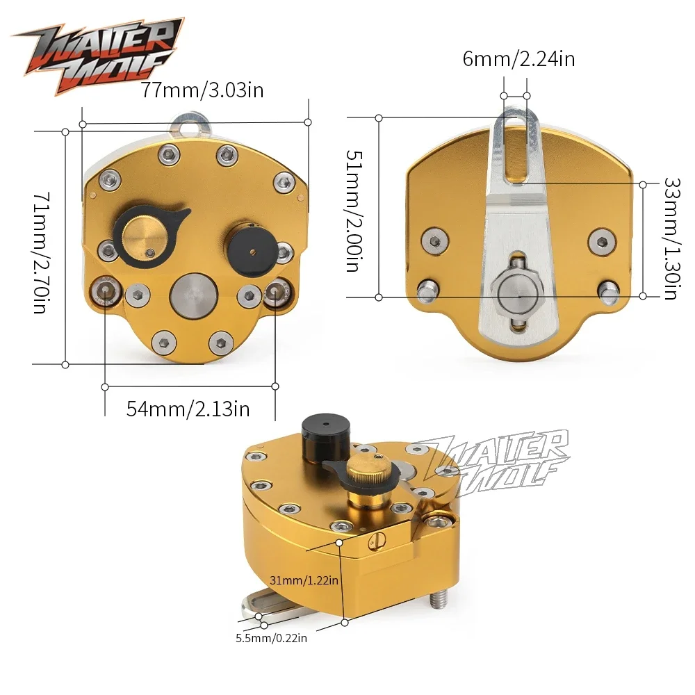 ตัวยึดกันสะเทือนพวงมาลัยรถจักร - Steering Damper Stabilizer Kit Cnc บทวิจารณ์และราคา