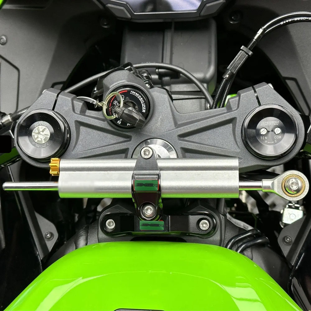 สำหรับ Kawasaki Ninja ZX 6R ZX - Steering Damper Stabilizer Kit Cnc บทวิจารณ์และราคา