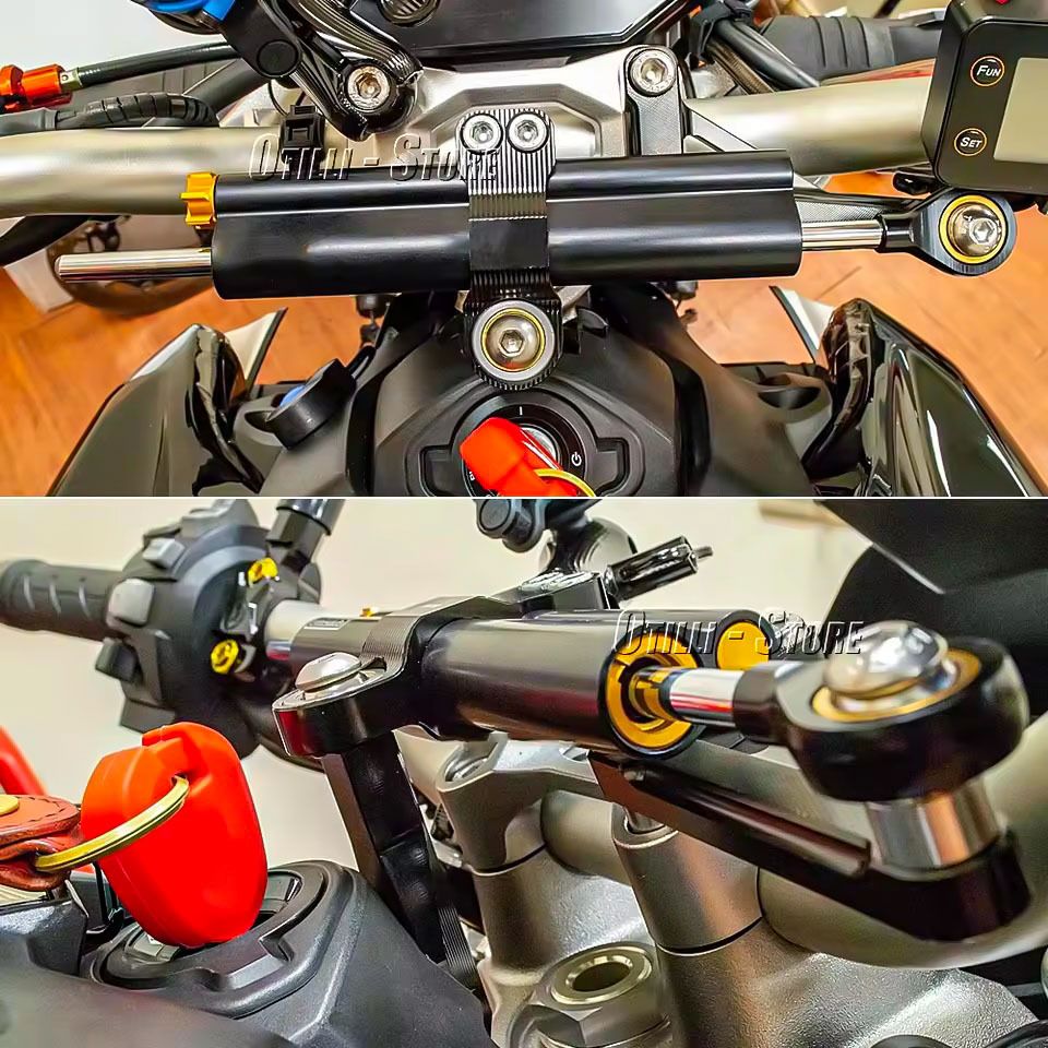 ชุดติดตั้งกันสะบัดแฮนด์มอเตอร์ - Steering Damper Stabilizer Kit Cnc บทวิจารณ์และราคา