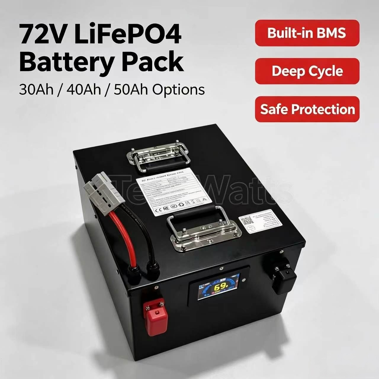 แบตเตอรี่ลิเธียมไลฟ์โป4 72V 30 - 72V 30Ah Lifepo4 Battery Pack บทวิจารณ์และราคา