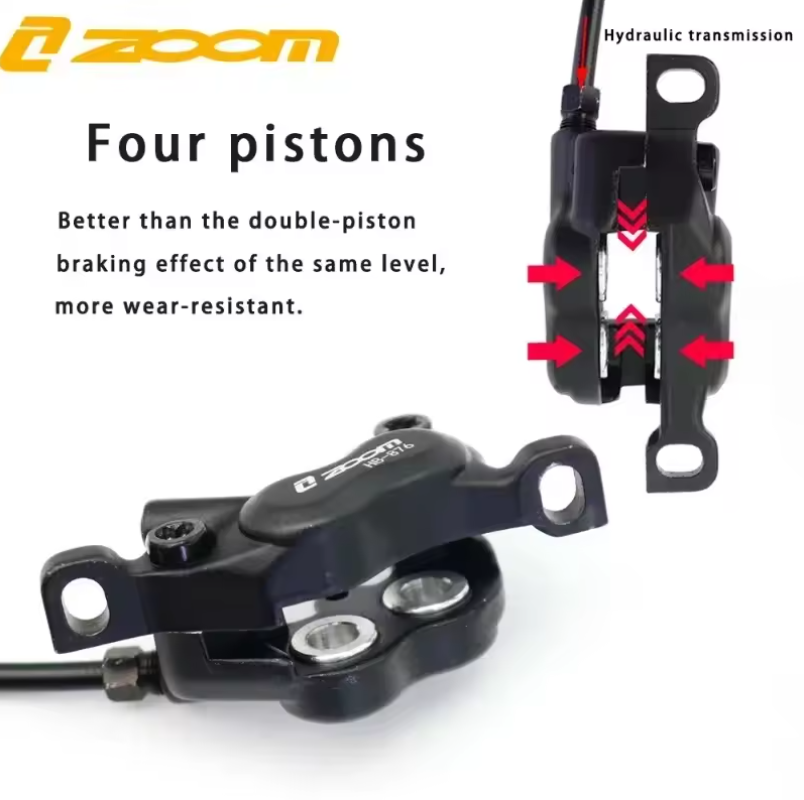 ซูม HB-876E E-Bike 4 ลูกสูบไฮด - Zoom Hydraulic Brake 4 Piston E-Scooter บทวิจารณ์และราคา