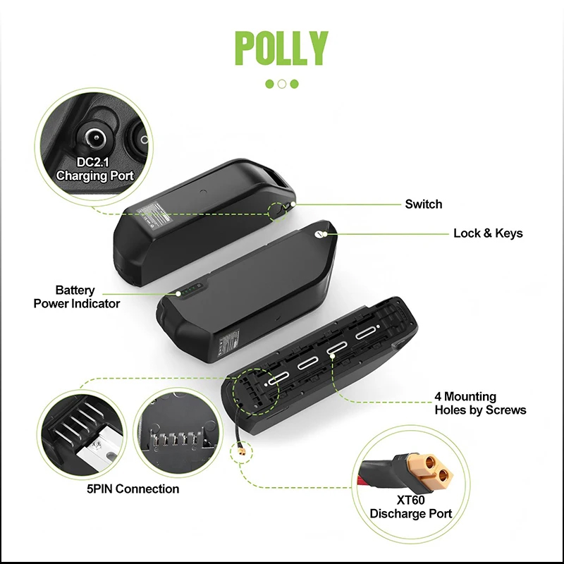 แบตเตอรี่จักรยานไฟฟ้า Hailong  - 60V 30Ah 21700 Battery Pack บทวิจารณ์และราคา